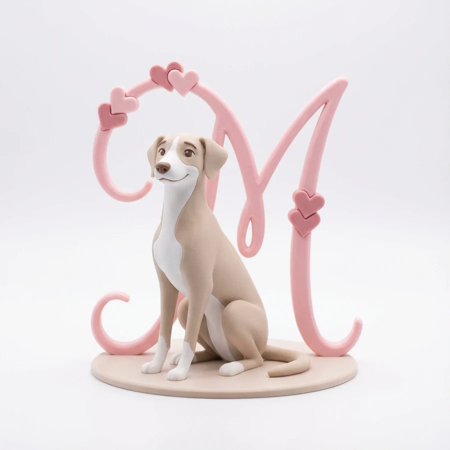 Romantic dog keepsake with warm, thoughtful details